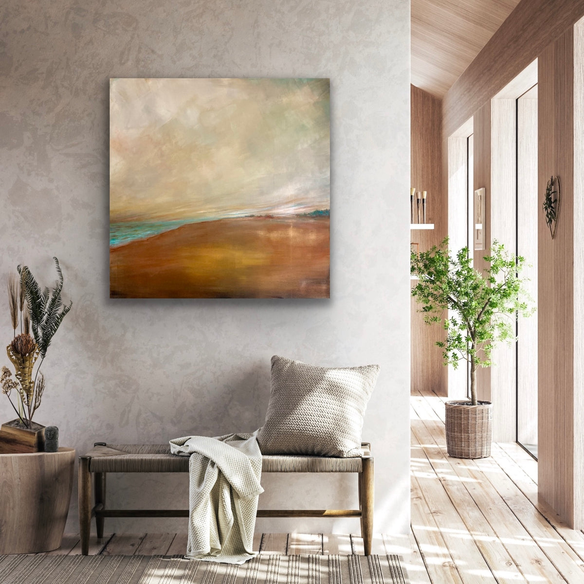 Golden - Original Seascape Painting by Jo Payne