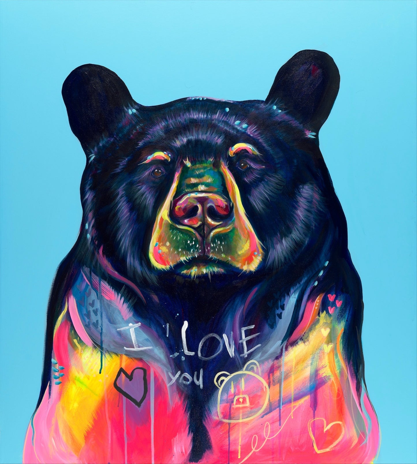 I Love You Bear - Original Painting