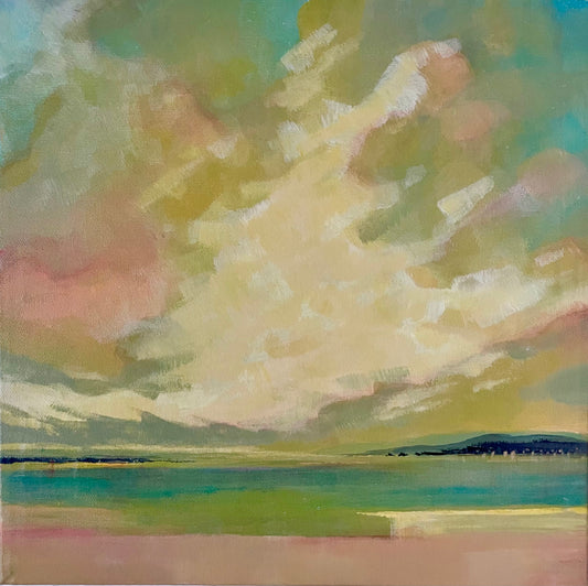 Raspberry Ripple - Original Painting by Jo Payne